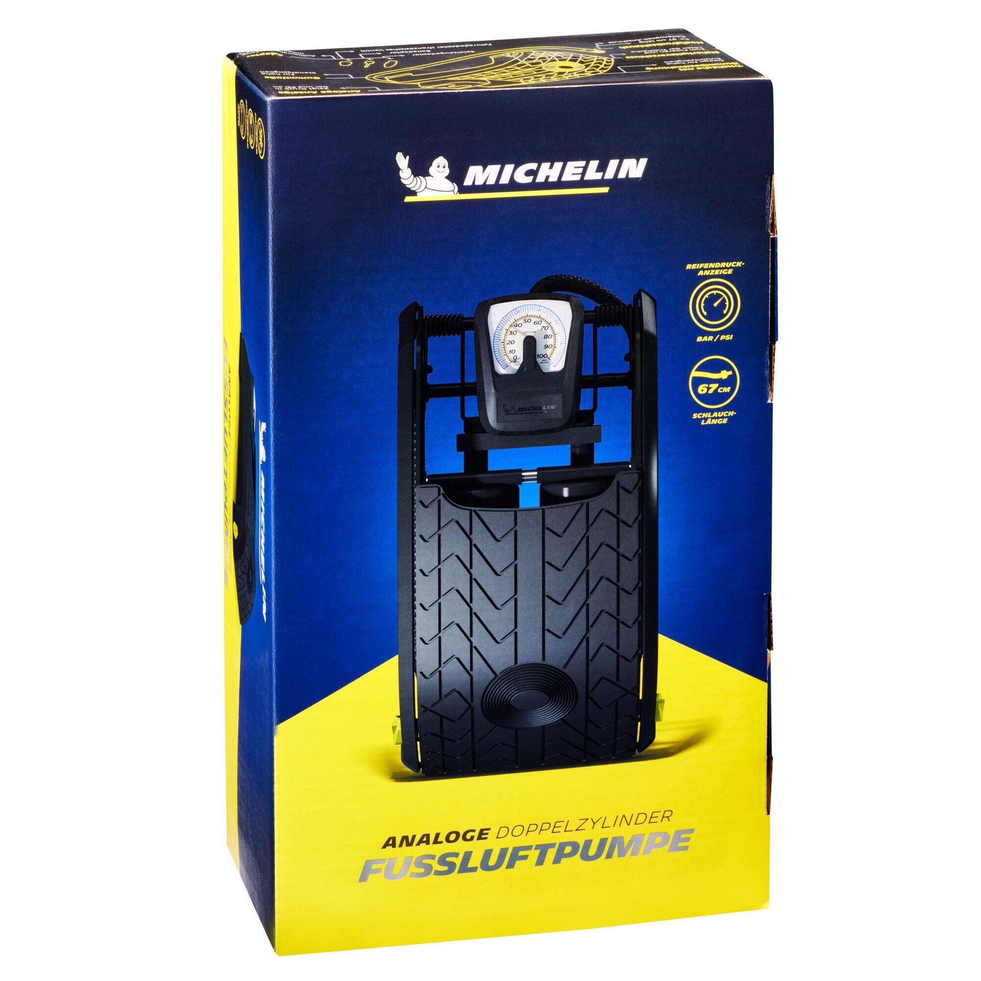 Schwalbe - Pompe À Pied À Double Cylindre 7 Bar - Gonfleur - Noir - 29,5 Cm - Decathlon