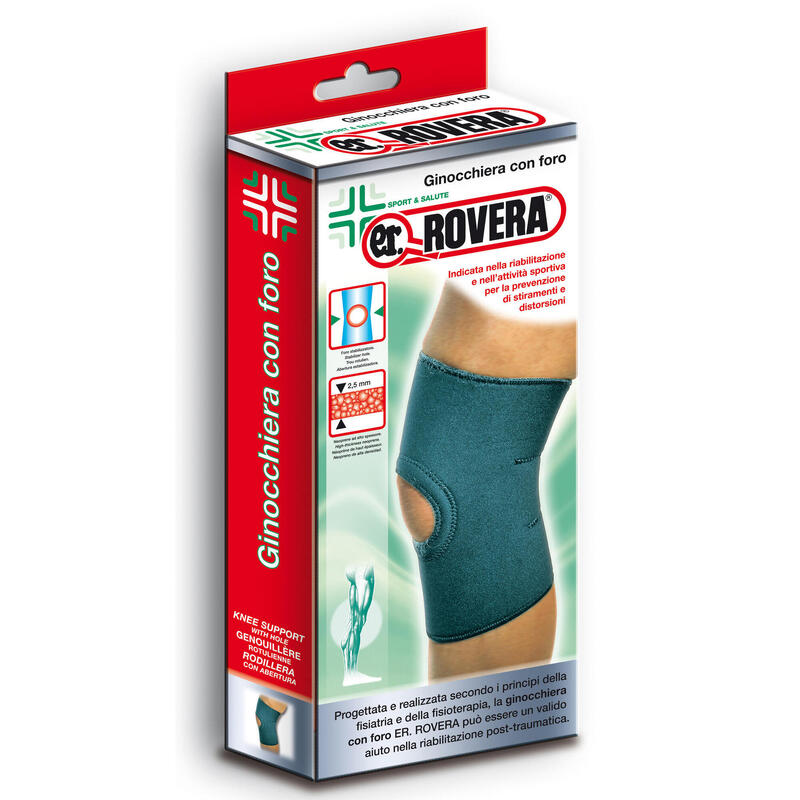 Kniebrace met opening in neopreen voor volwassenen.