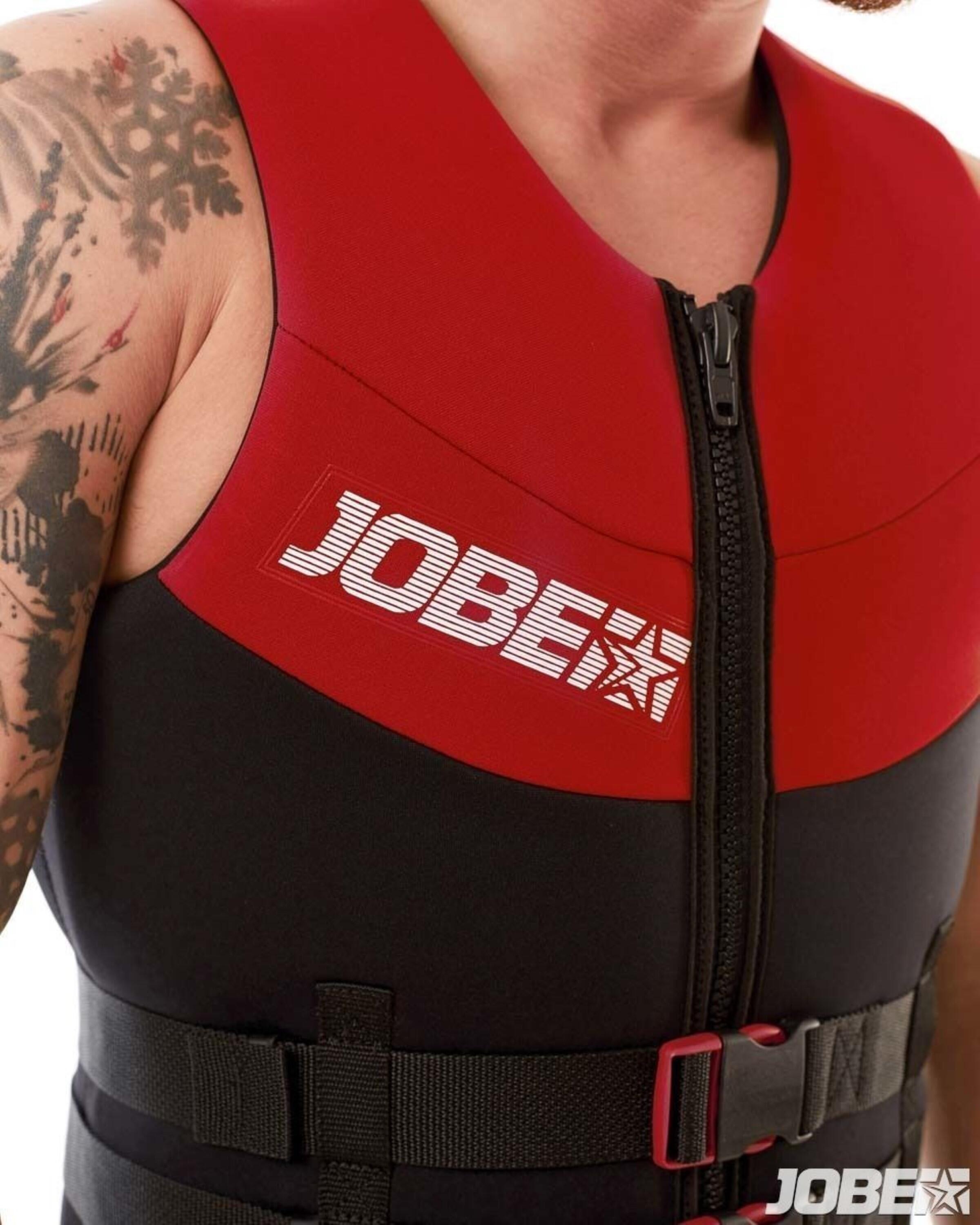 NEOPREN Red Herren 50N Schwimmweste für Jetski Wakeboard Boot SUP Wasserski 5/7