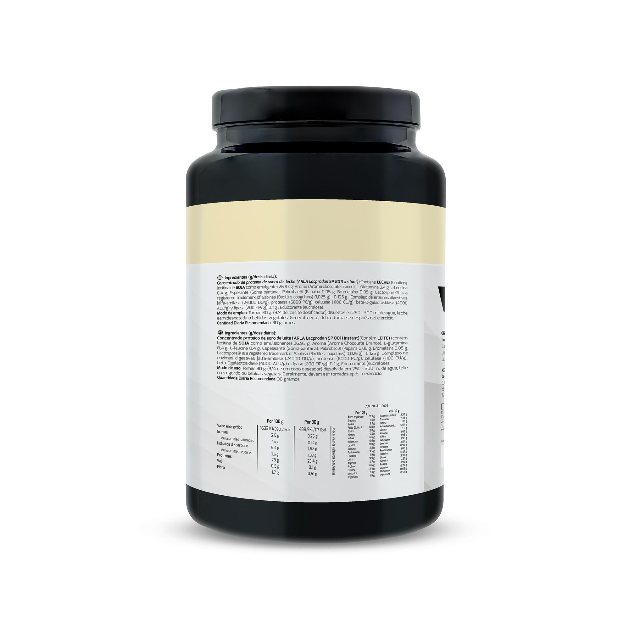 Whey Protein Concentrada Sport Live - Chocolate Blanco - 750Gr - DRASANVI 2/6