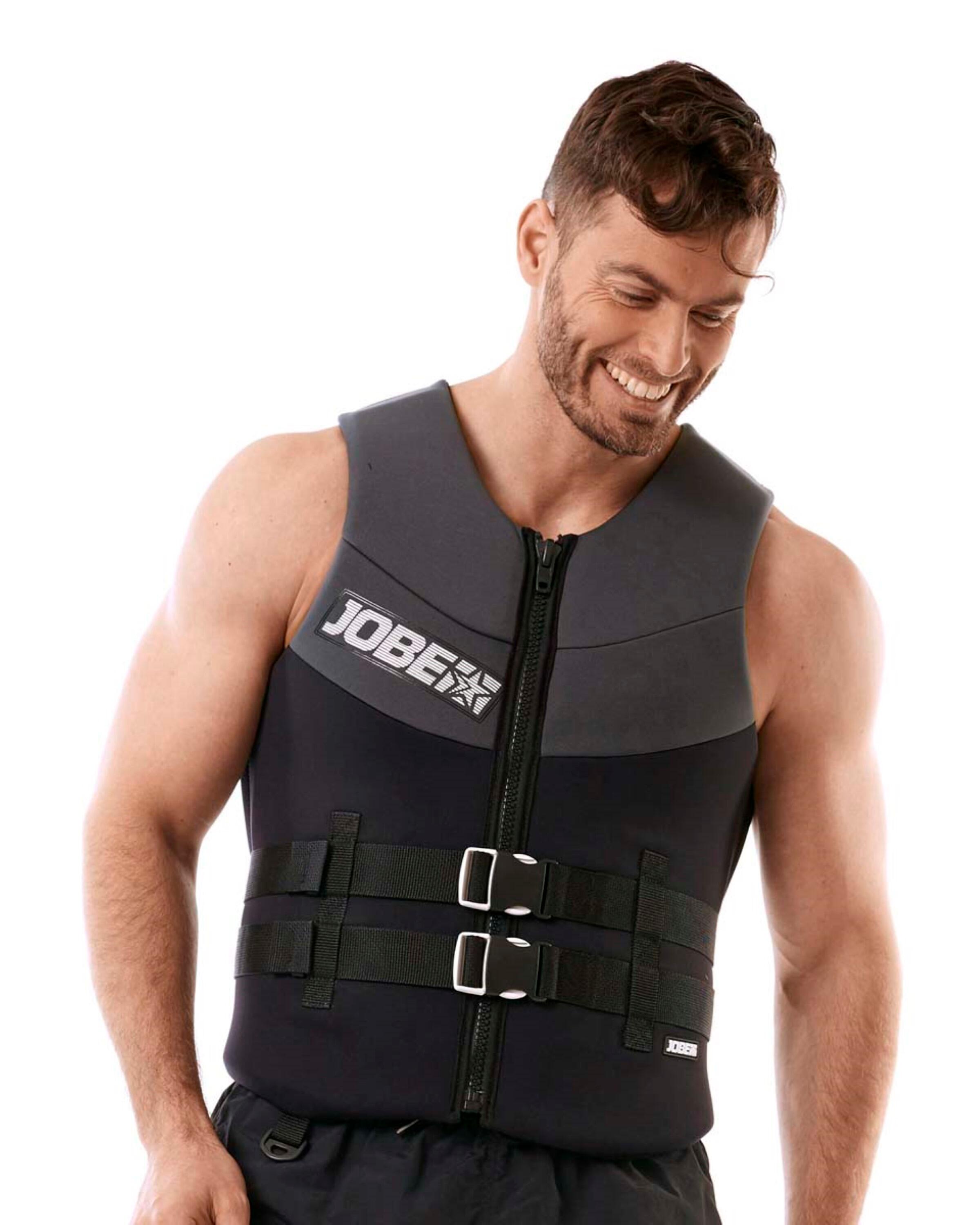 JOBE NEOPREN Black Herren 50N Schwimmweste für Jetski Wakeboard Boot SUP Wasserski