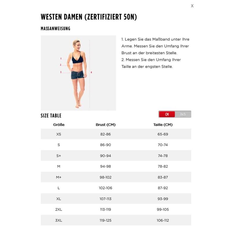JOBE Schwimmweste  -  Damen  -  Nylon Life Vest