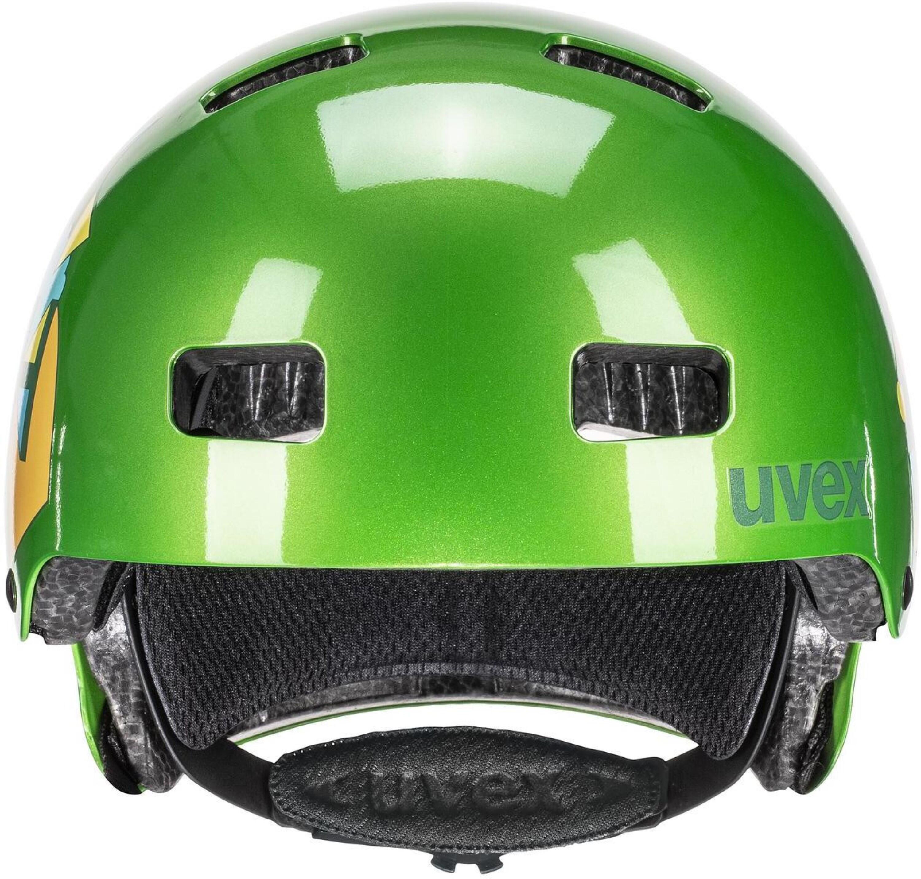 Kid 3 SWAG green Fahrrad Inline Scooter Skate Kinder Helm Retro-Look 2/7