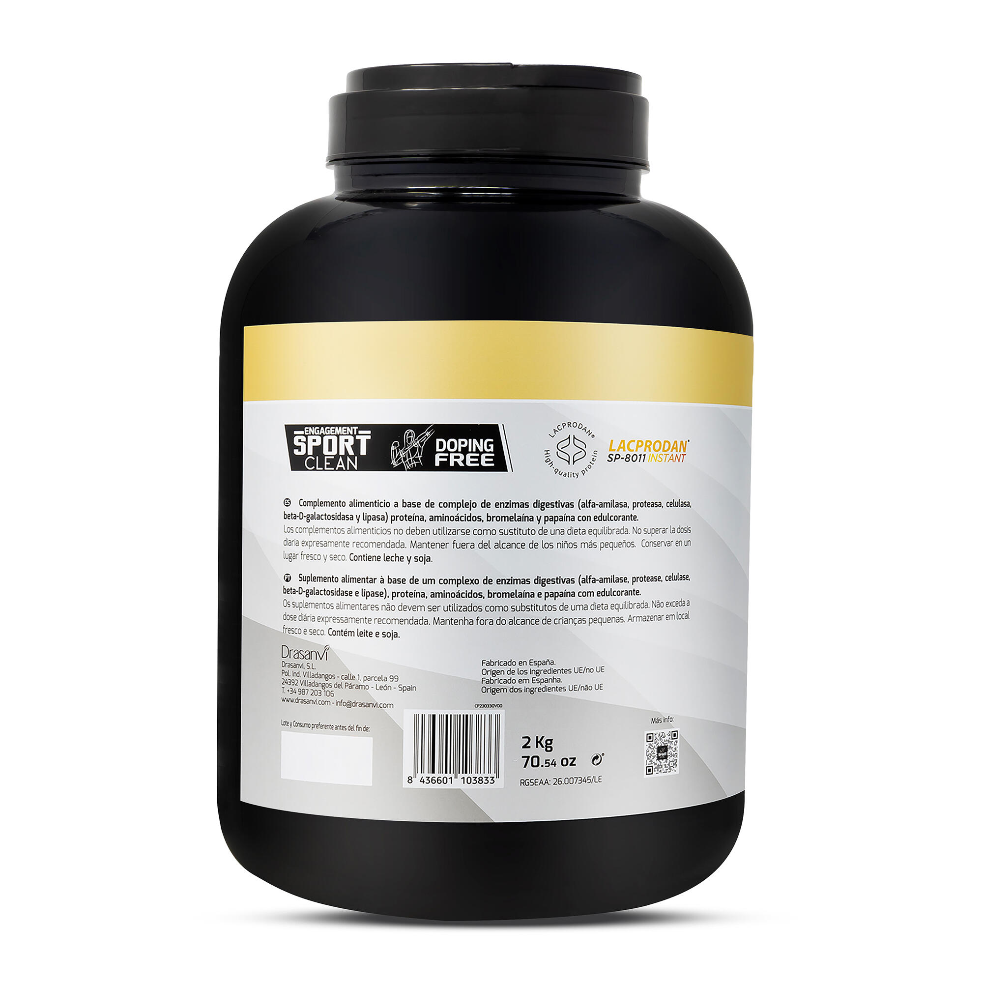 Whey Protein Concentrada Sport Live - Vainilla - 2Kg - DRASANVI 3/6