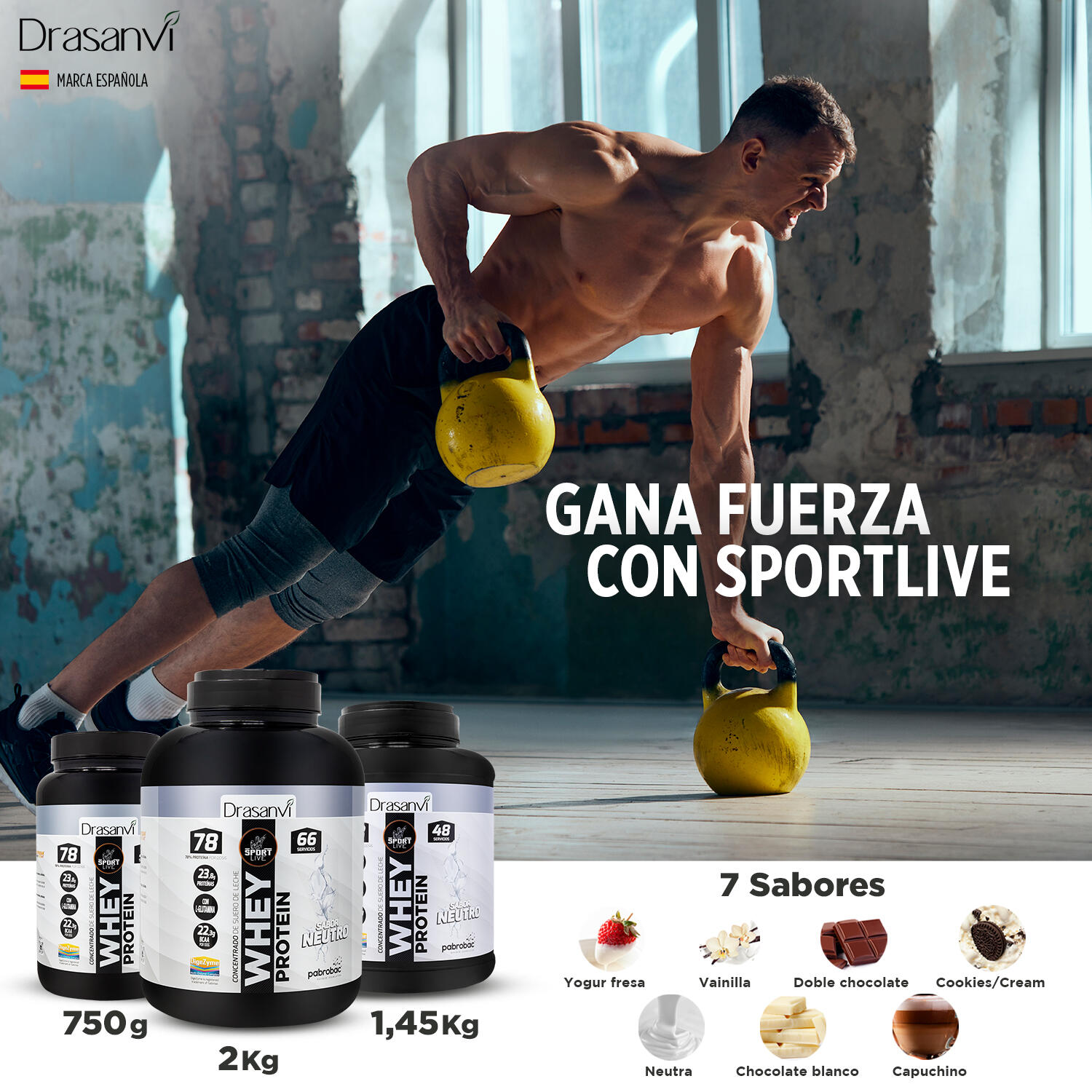 Whey Protein Concentrada Sport Live - Sabor Neutro - 750Gr 4/6