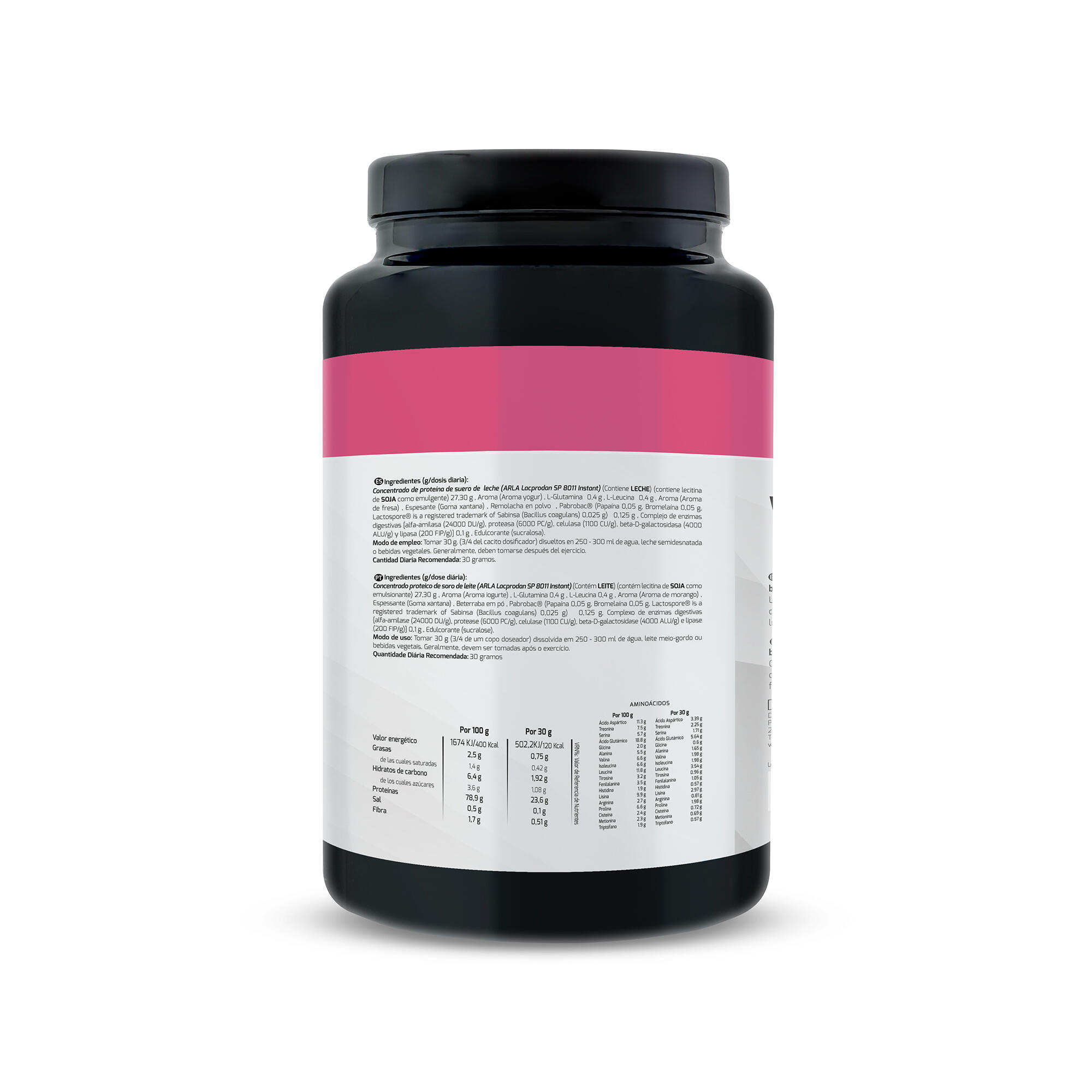Whey Protein Concentrada Sport Live - Yogur Fresa - 750Gr - DRASANVI 2/6