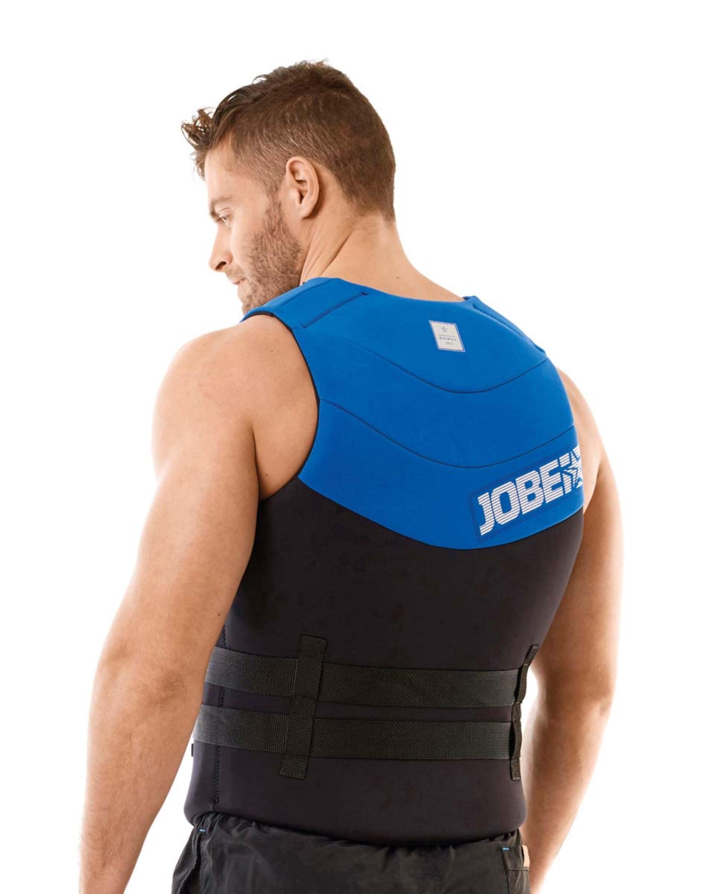 NEOPREN Blue Herren 50N Schwimmweste für Jetski Wakeboard Boot SUP Wasserski 2/7