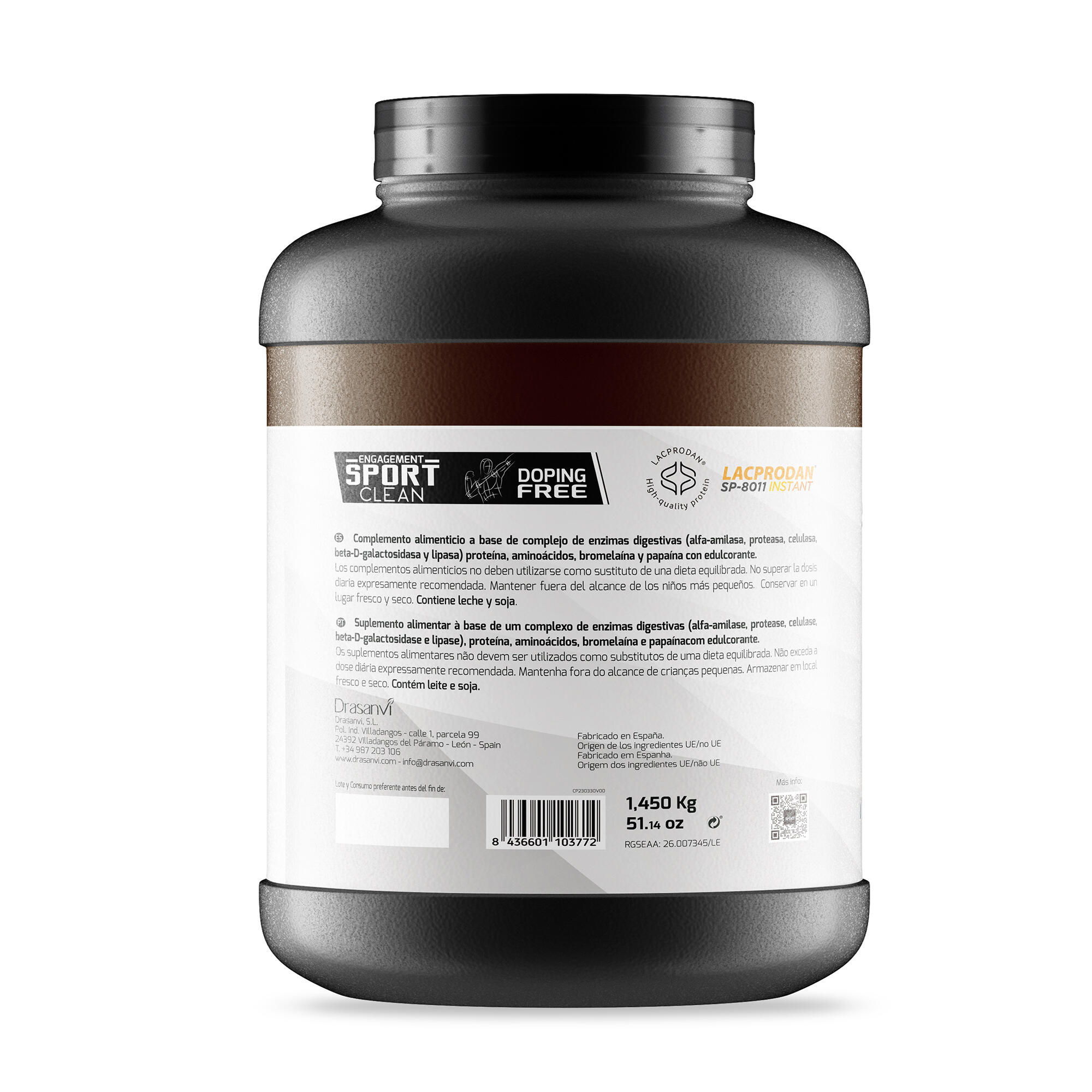 Whey Protein Concentrada Sport Live - DobleChocolate - 1,45Kg 3/6