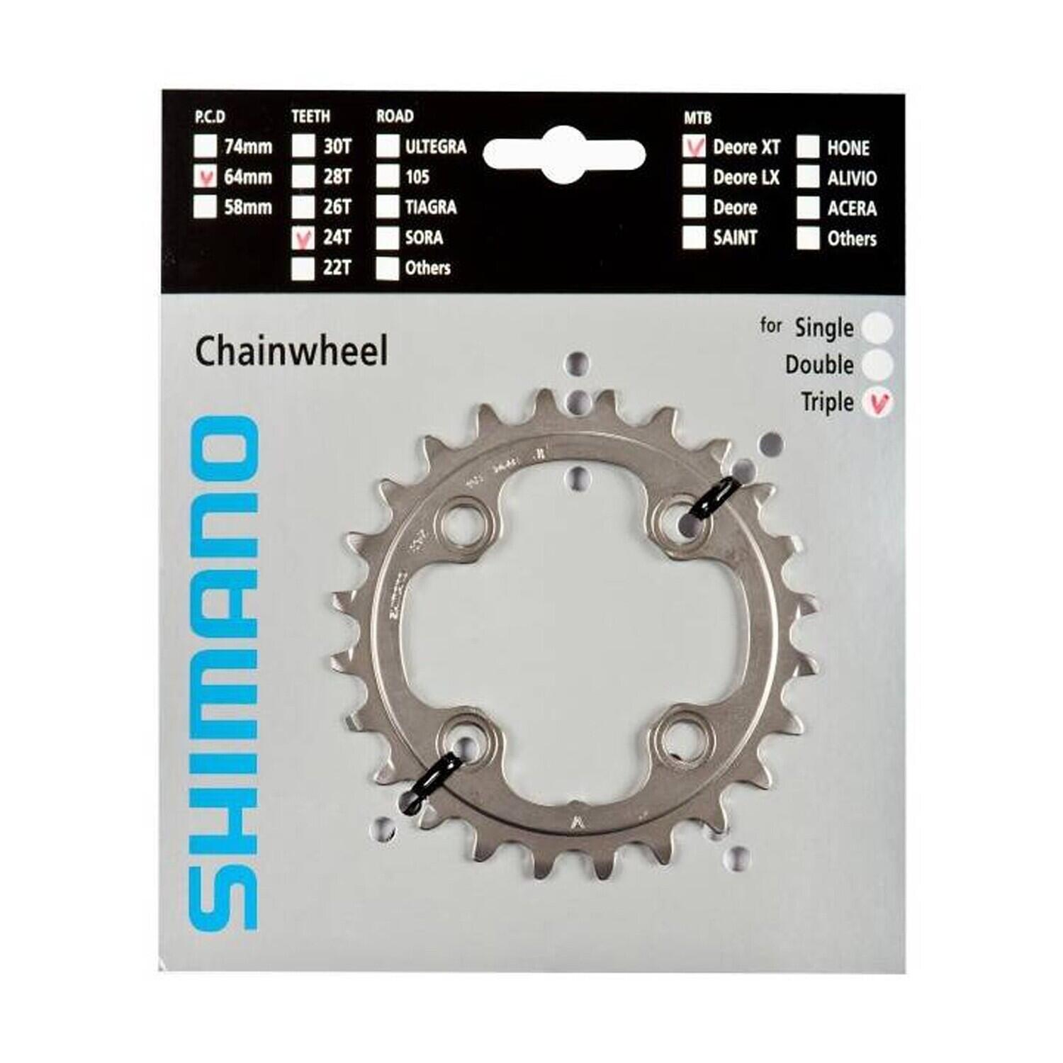 XT 15 3x10 24-tooth chainring