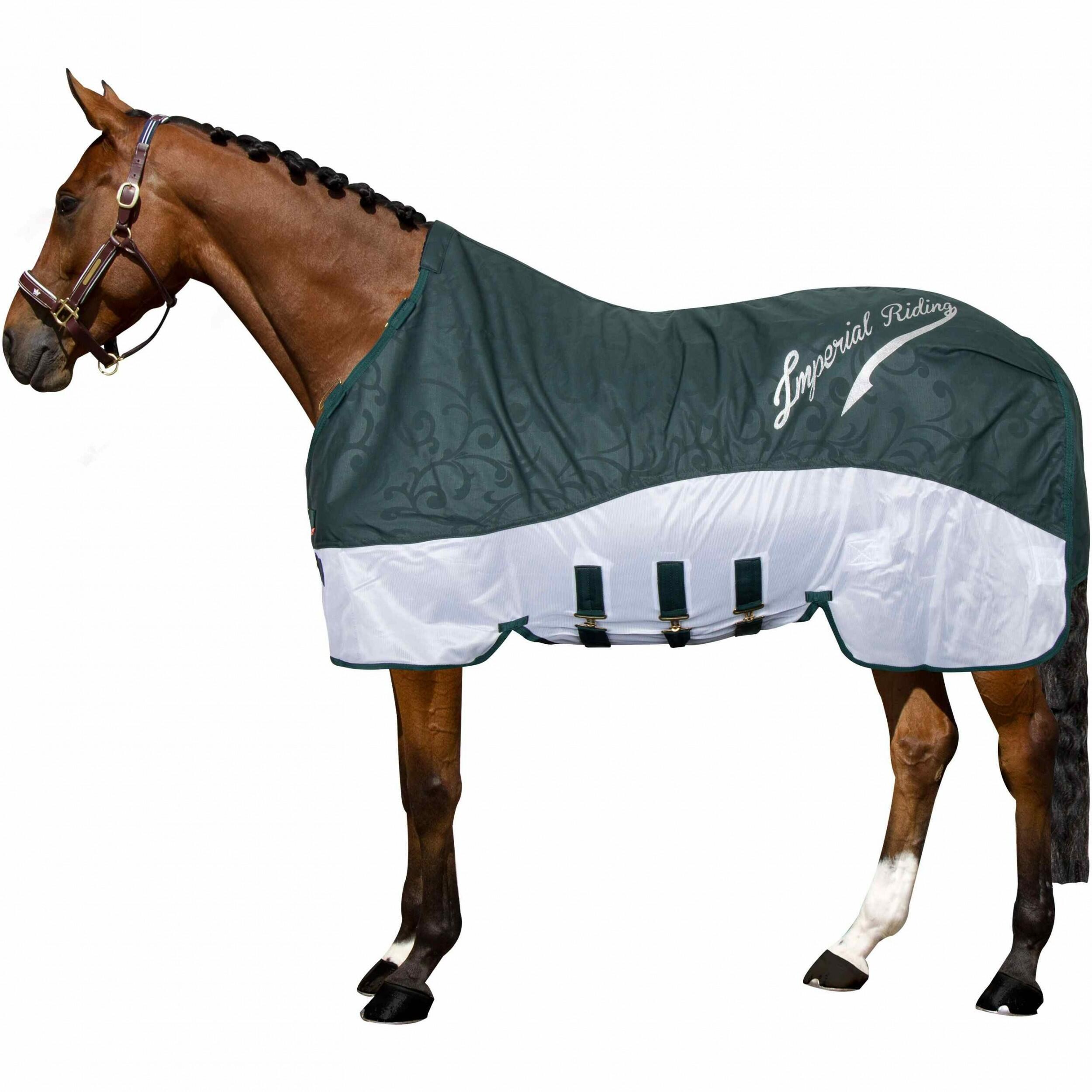 IMPERIAL RIDING Regen- & Fliegendecke 600D IRHSuper-dry forest green