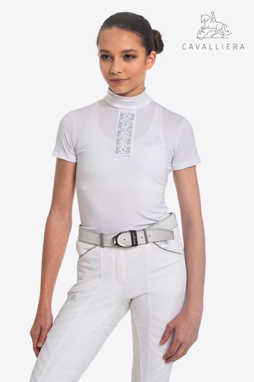 Jezdecká závodní košile Silver Pop - Krátký rukáv 4/4