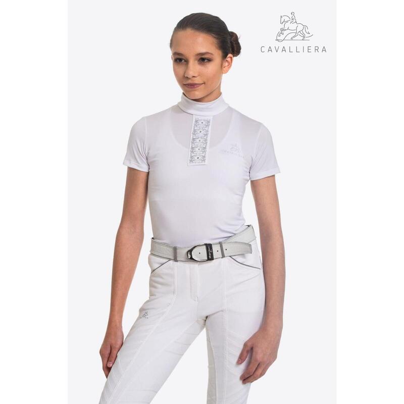 Turniershirt SILVER POP - Kurzarm, Technische Reitsportbekleidung