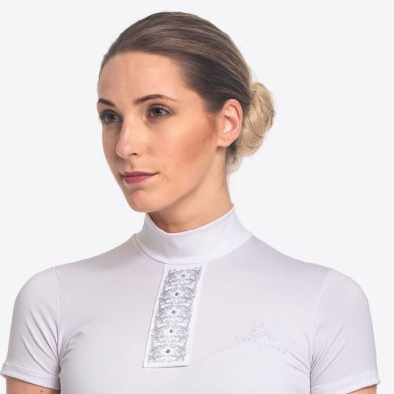 Turniershirt SILVER POP - Kurzarm, Technische Reitsportbekleidung