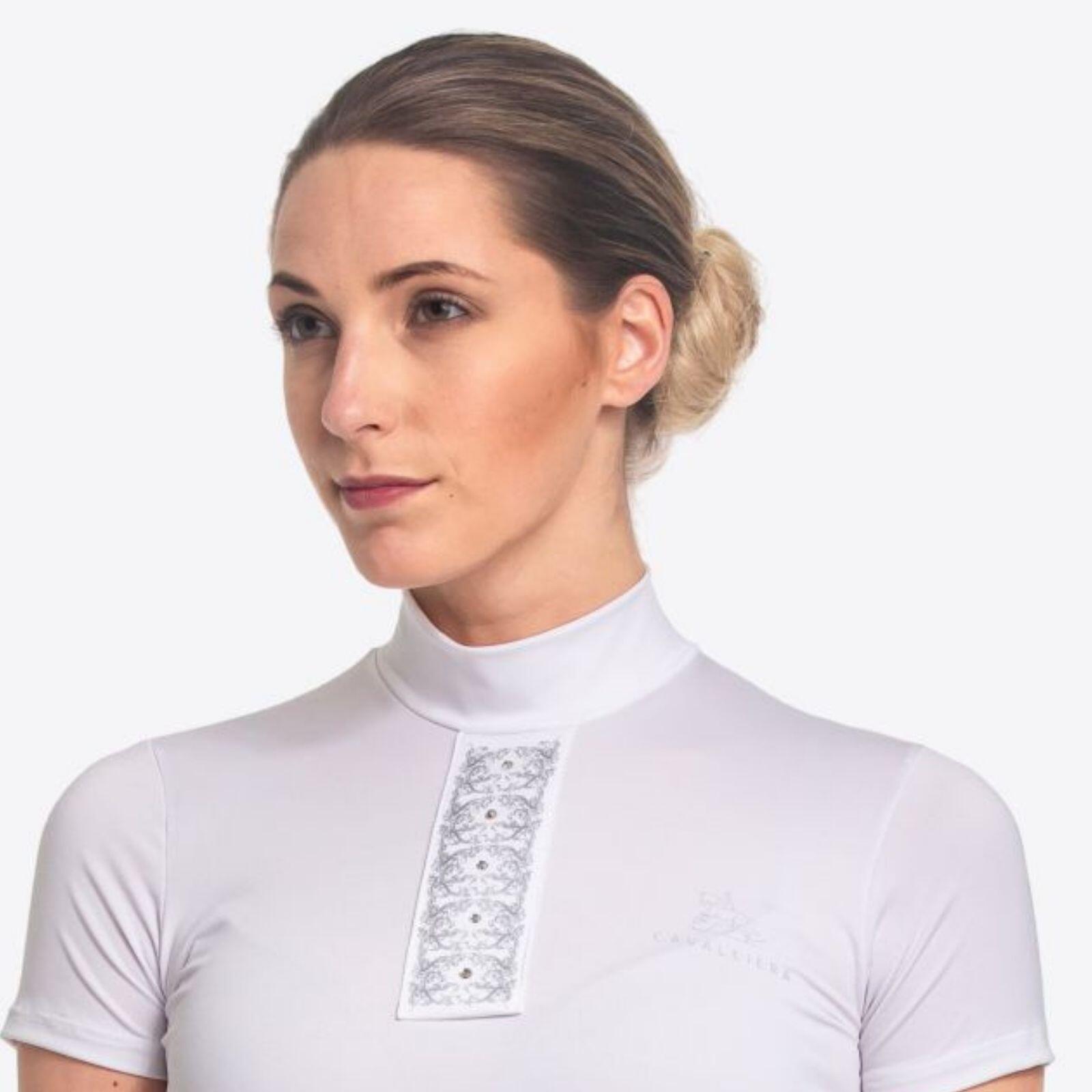 Jezdecká závodní košile Silver Pop - Krátký rukáv 3/4