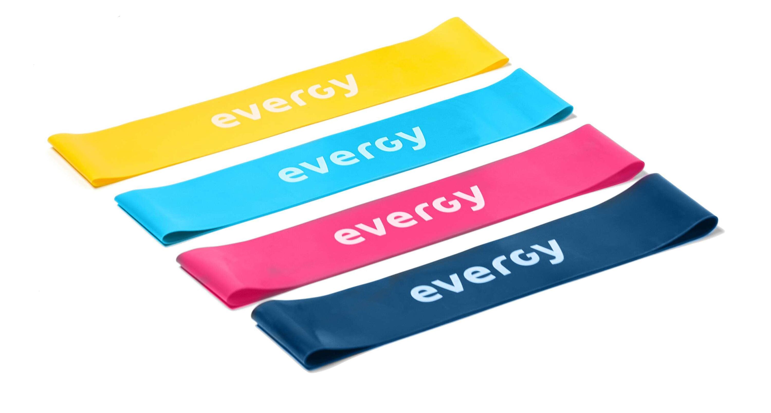 Bandas de glúteo Loop Evergy Intensidad Ligera (Amarillo) 3/4