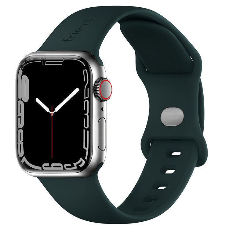 Silicone Sports Band Royal Green with Silver Pin - The Noosa - 38mm to 41mm