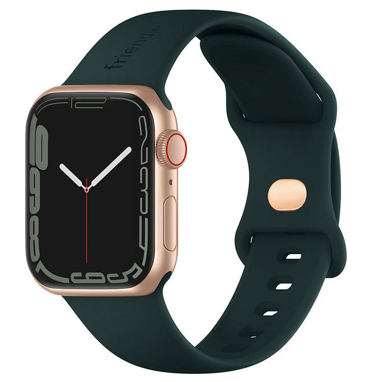 Silicone Sports Band Royal Green with Gold Pin - The Noosa - 42mm to 45mm