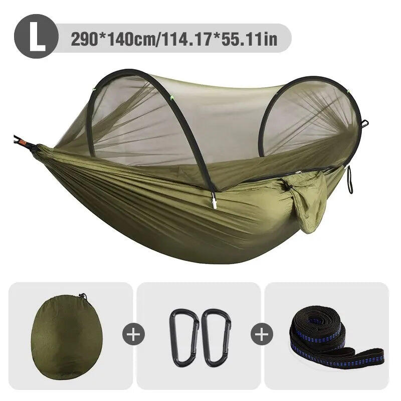 3-in-1 Camping Hammock with Mosquito Mesh