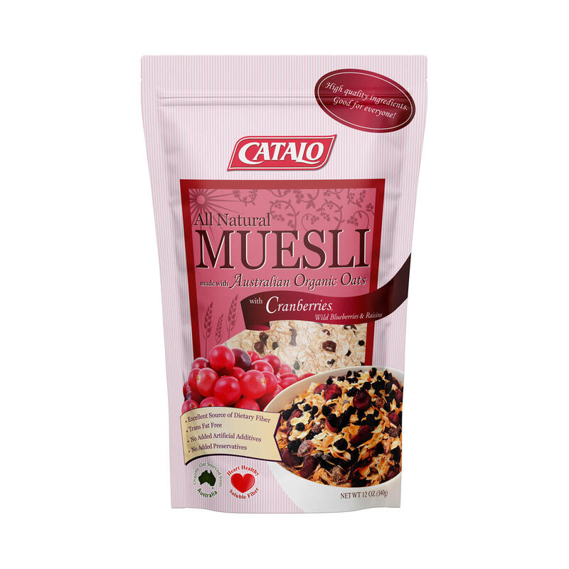All Natural Muesli (340g x 3packs) - Cranberries and Wild Blueberries
