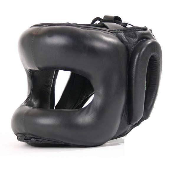 Leather Metal Frame Jaw Face Protector Head Guard