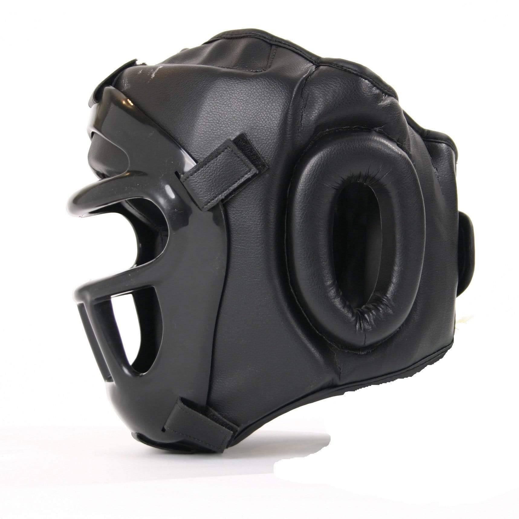 Grilled Head Guard with Detachable Face Shield