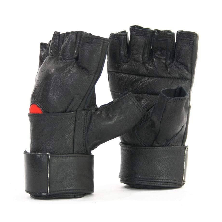 Leather Training Gloves with Wrist Wrap