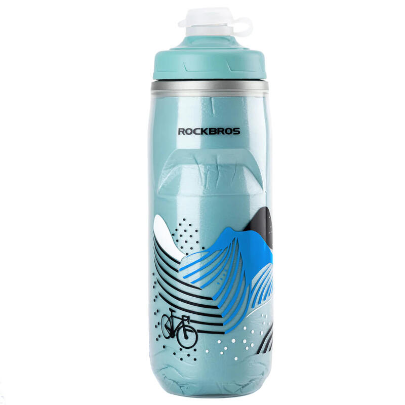 Bidon rowerowy termiczny z zatyczką Rockbros 620ml RB352