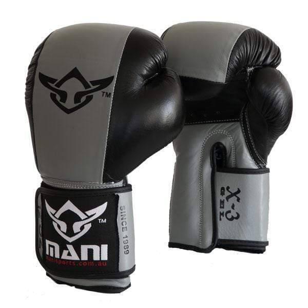 BLACK & GRAY PROFESSIONAL BOXING GLOVE (GEL)