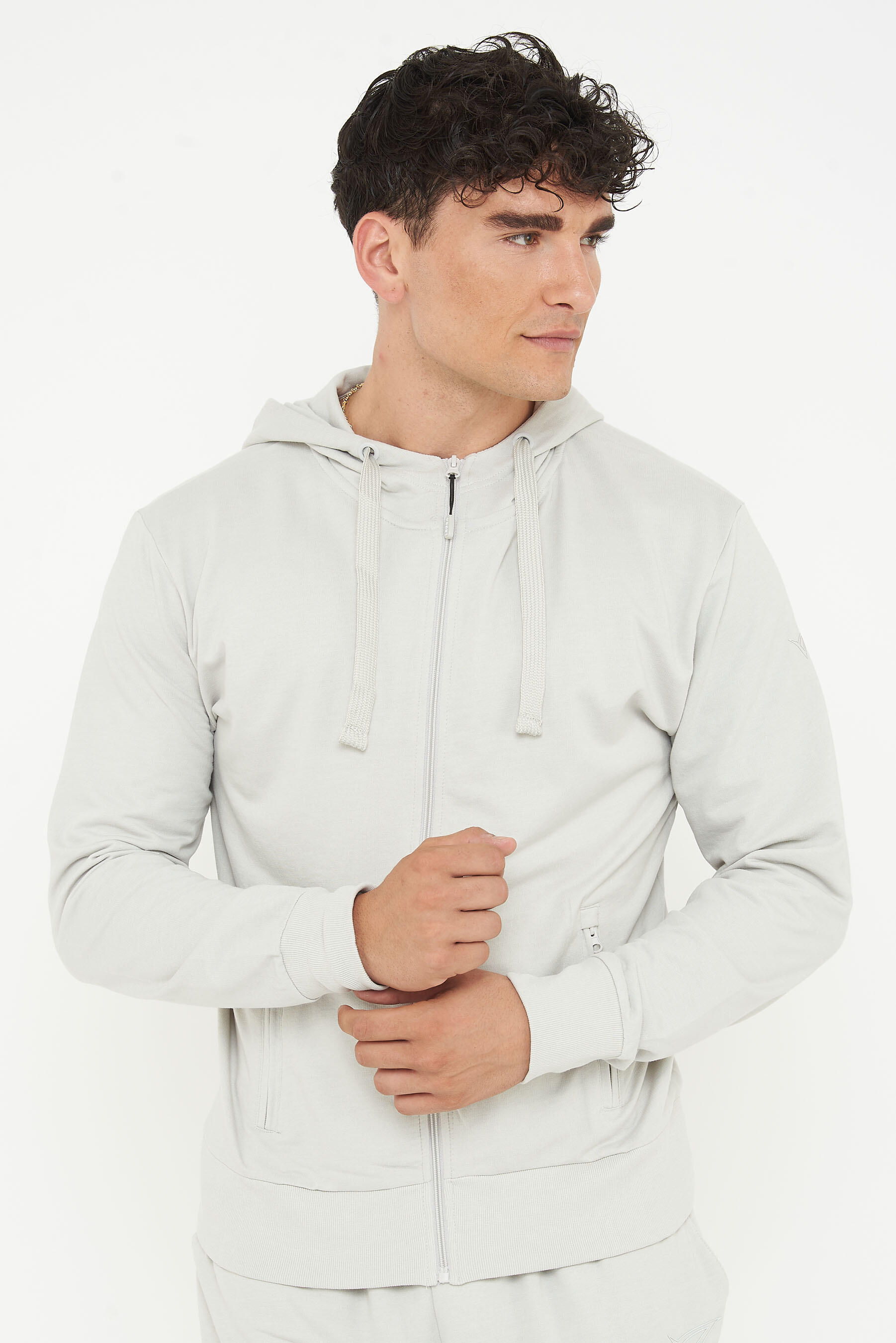 Felpa con cappuccio in cotone ZIPPY grigia 7/7