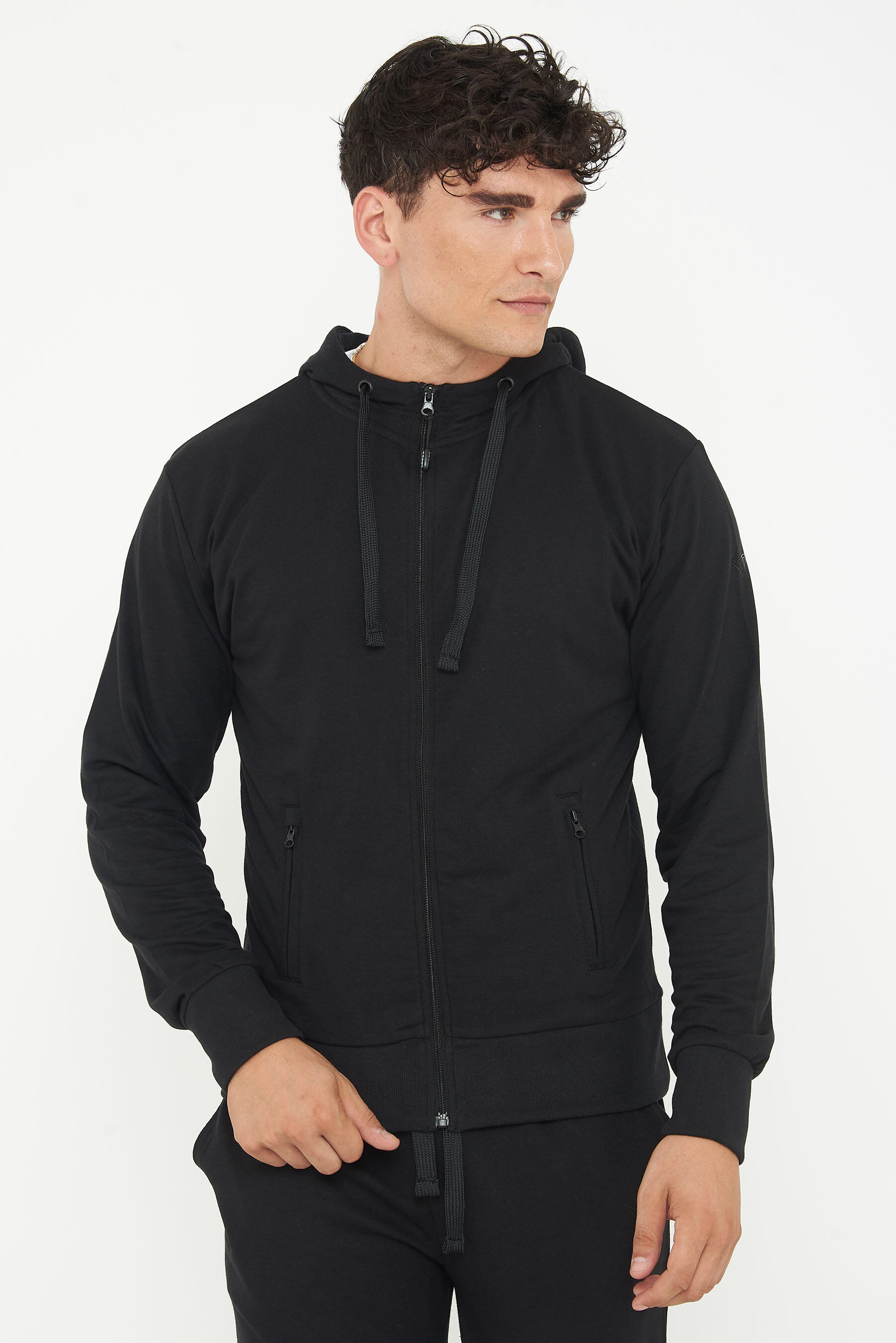 Felpa con cappuccio in cotone ZIPPY nera 4/6