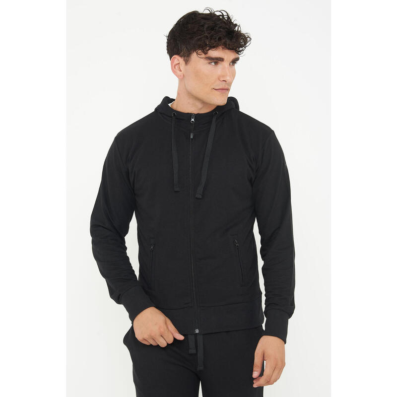 Hanorac din bumbac ZIPPY negru