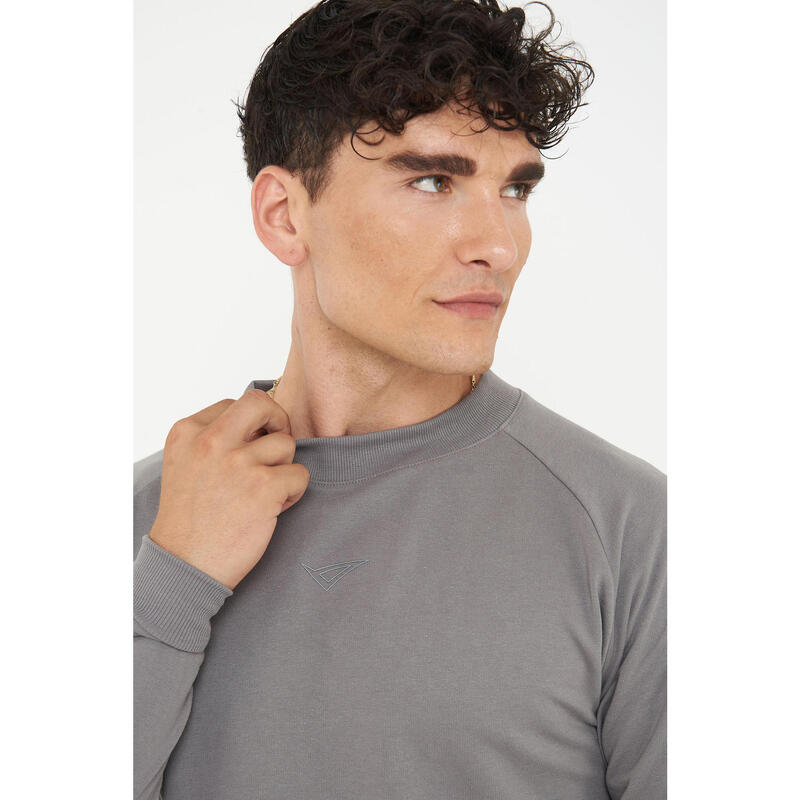 Unisex Fitness Pulover Bumbac GORN Gri Închis
