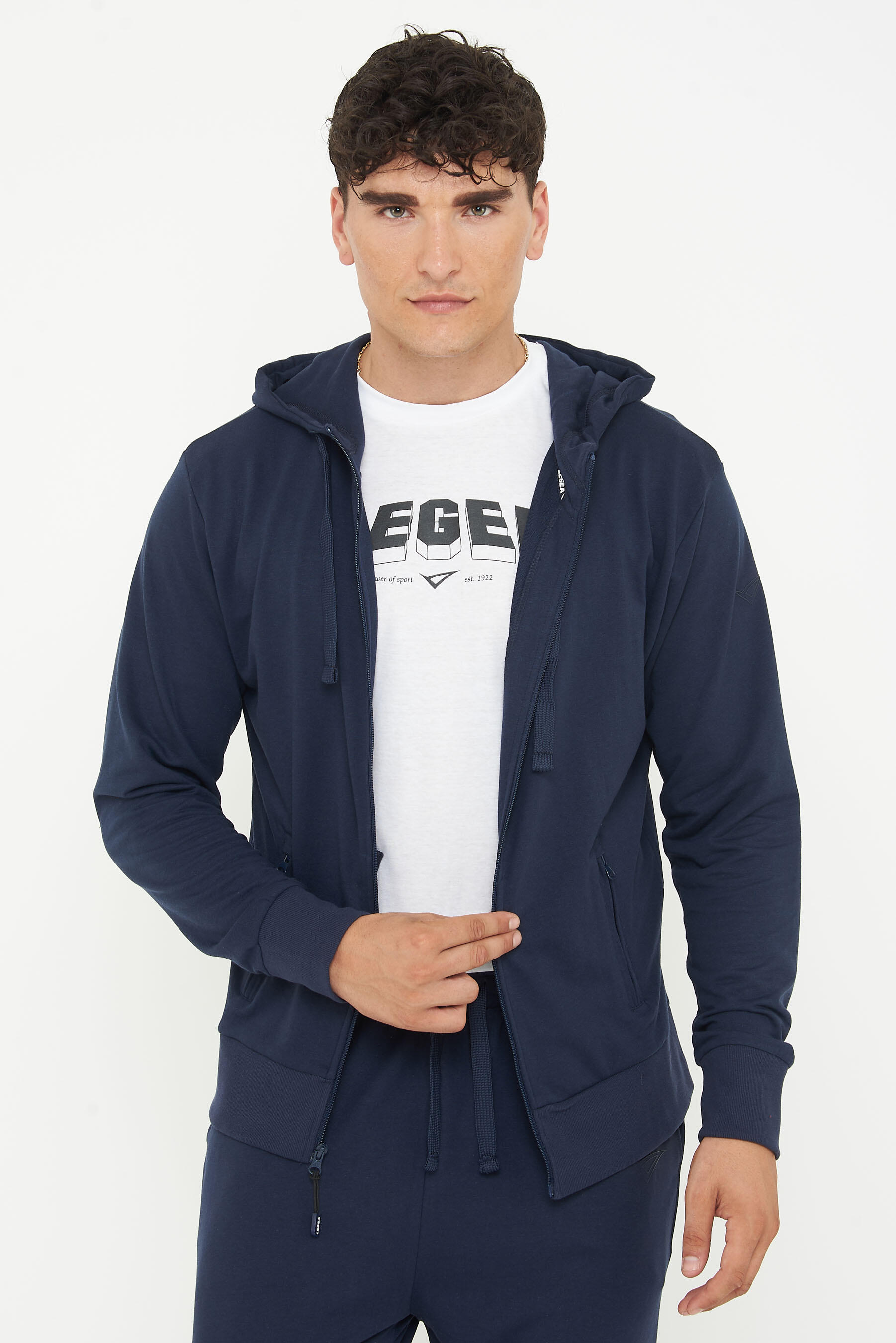 Felpa con cappuccio in cotone ZIPPY blu 7/7