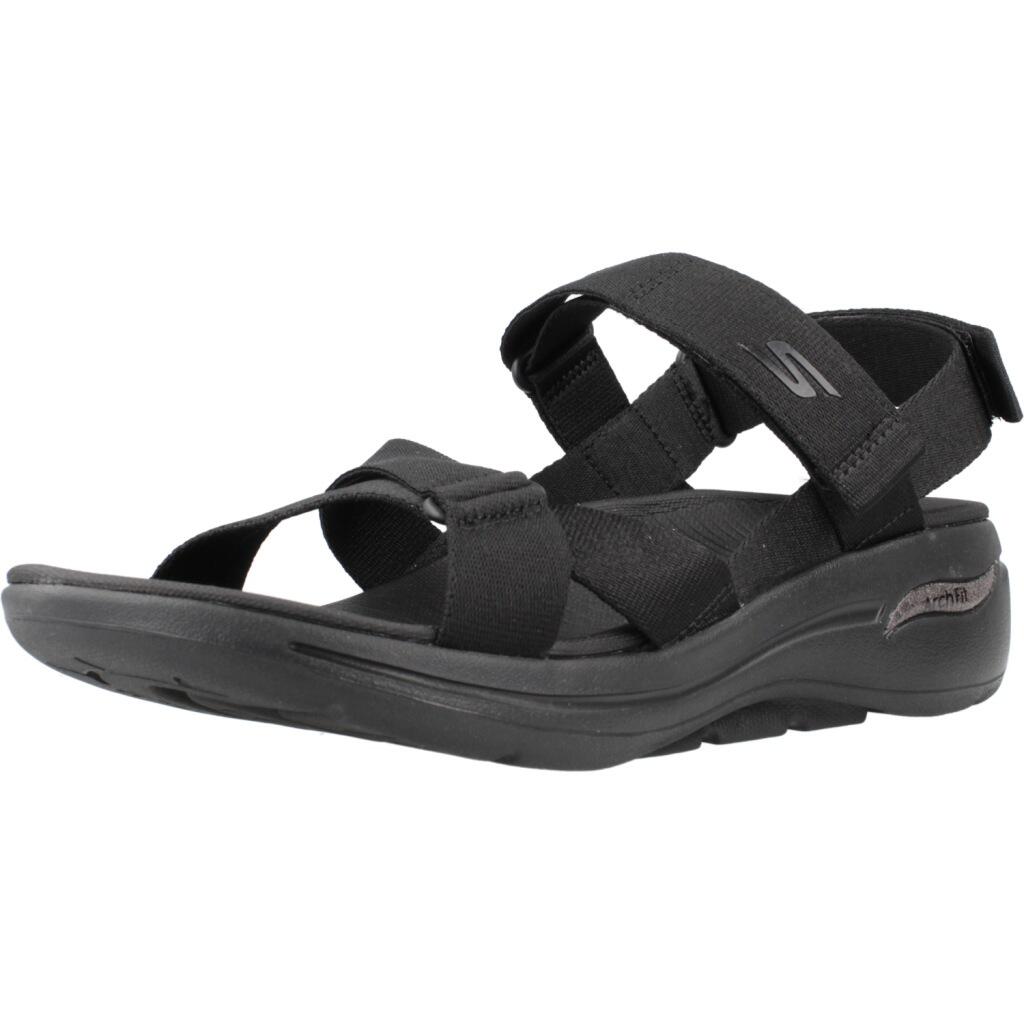 SKECHERS Sandálias Caminhada Mulher Go Walk Arch Fit, Preto