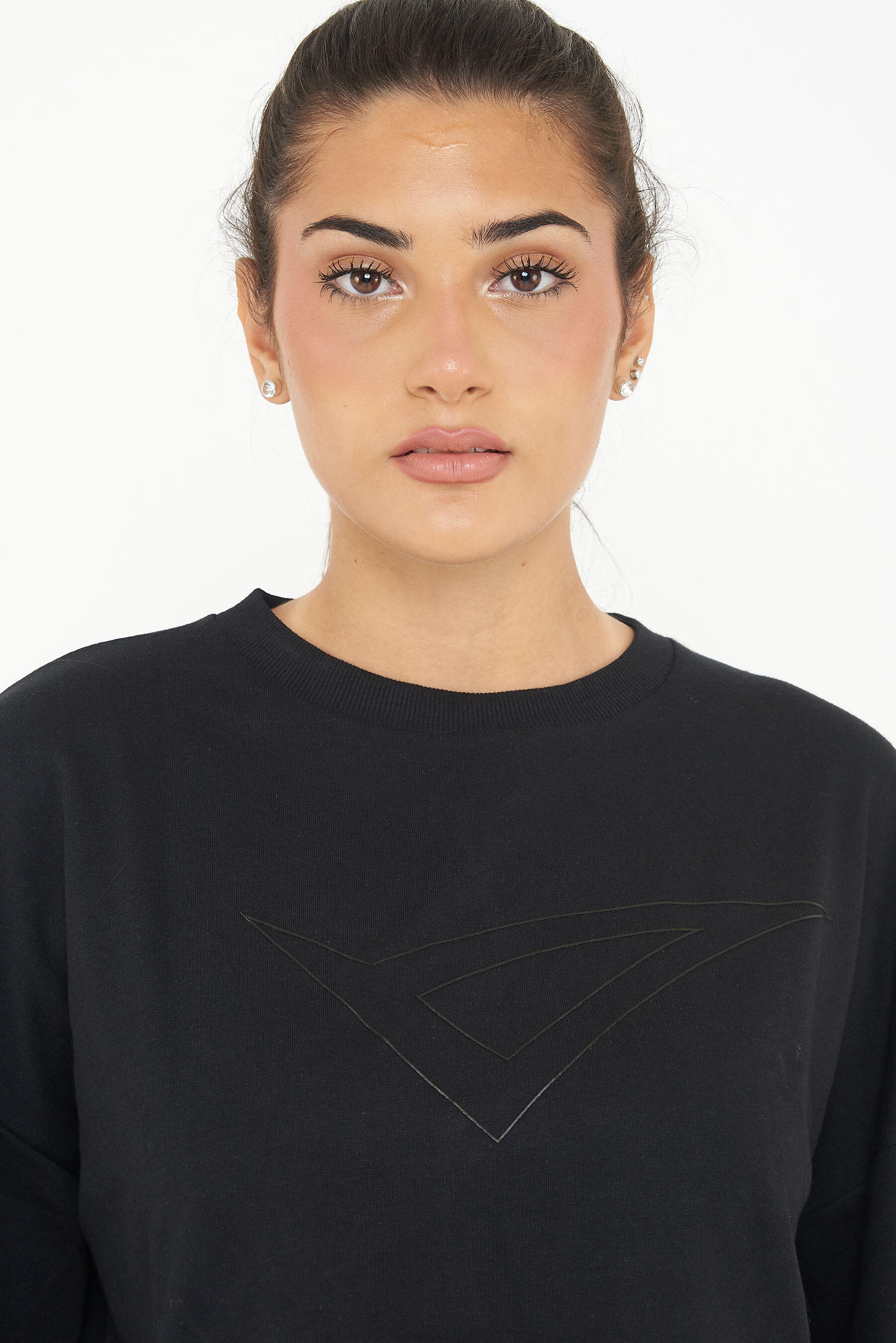 Sudadera fitness de algodón para mujer F Essence negro 6/6