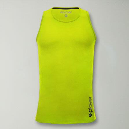 Tanktop fitness für Herren JEAS neongelb 2/3
