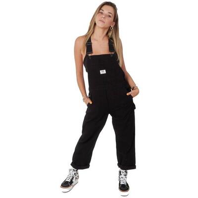 Pantalones Mujer Vans Ground Work Overa Negro