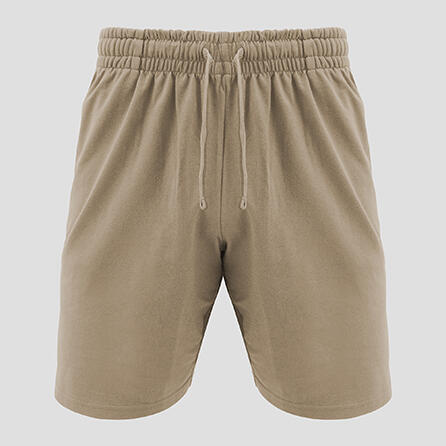 Short sportivo in cotone da uomo F7 beige 5/6