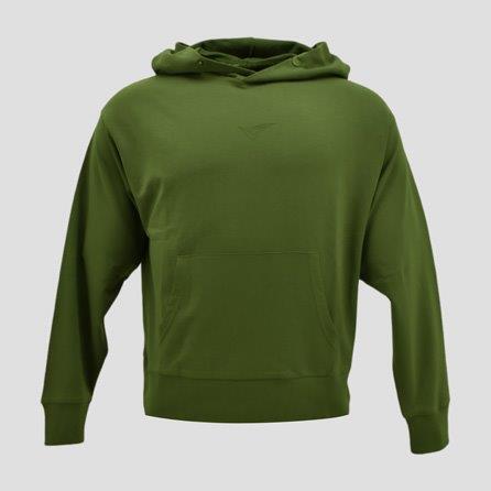 felpa fitness cotone genderless f boxy verde militare |  Legea