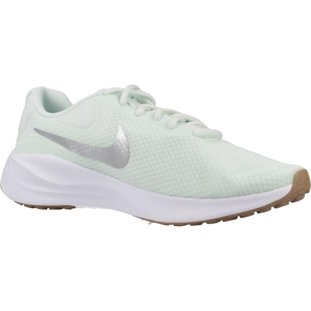 Baskets Nike Modèle Revolution 7 Couleur Vert 5/5