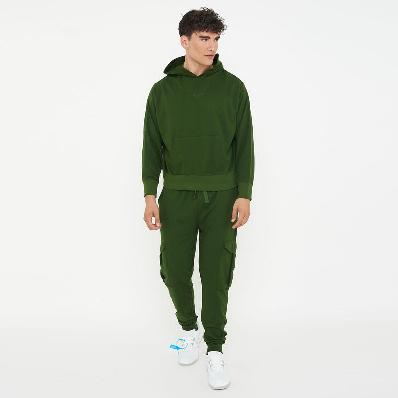 Bărbați Sport Pantaloni Cargo Verde Închis