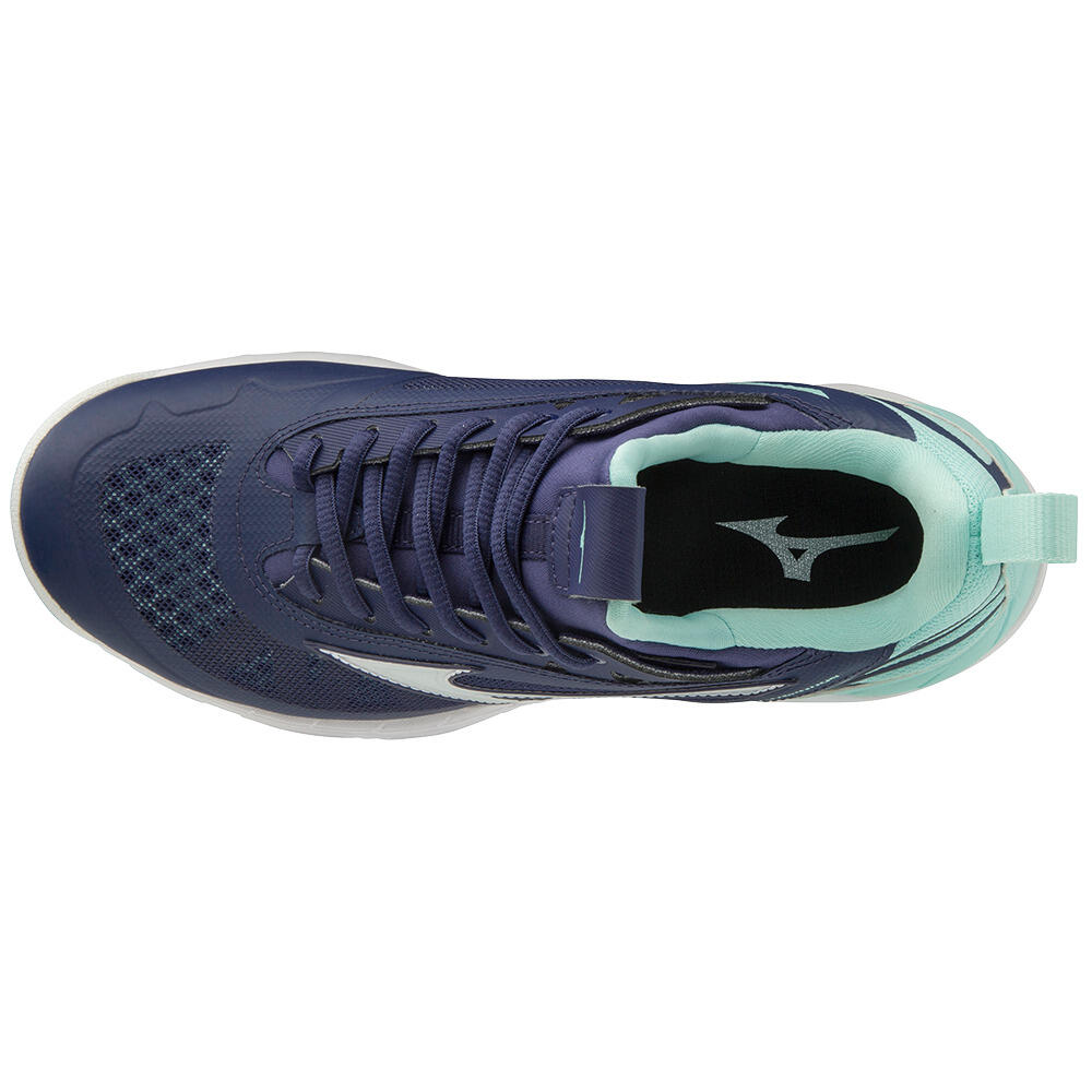 Zapatillas balonmano Mujer Mizuno Wave Luminous Azul Marino 4/5