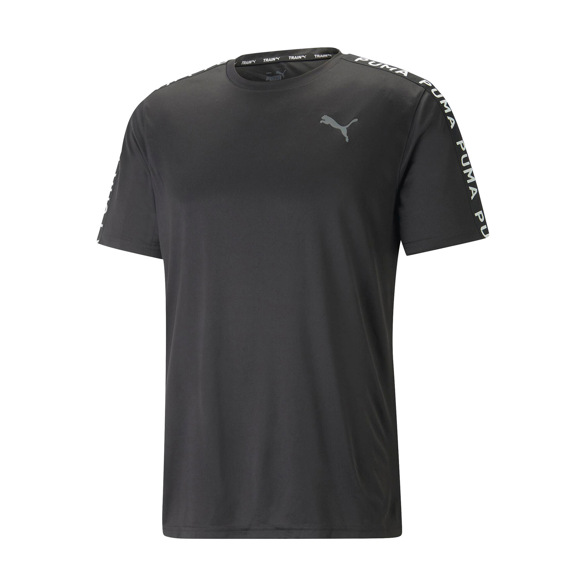 T-shirt Puma Fit Taped, Black, Men 1/7