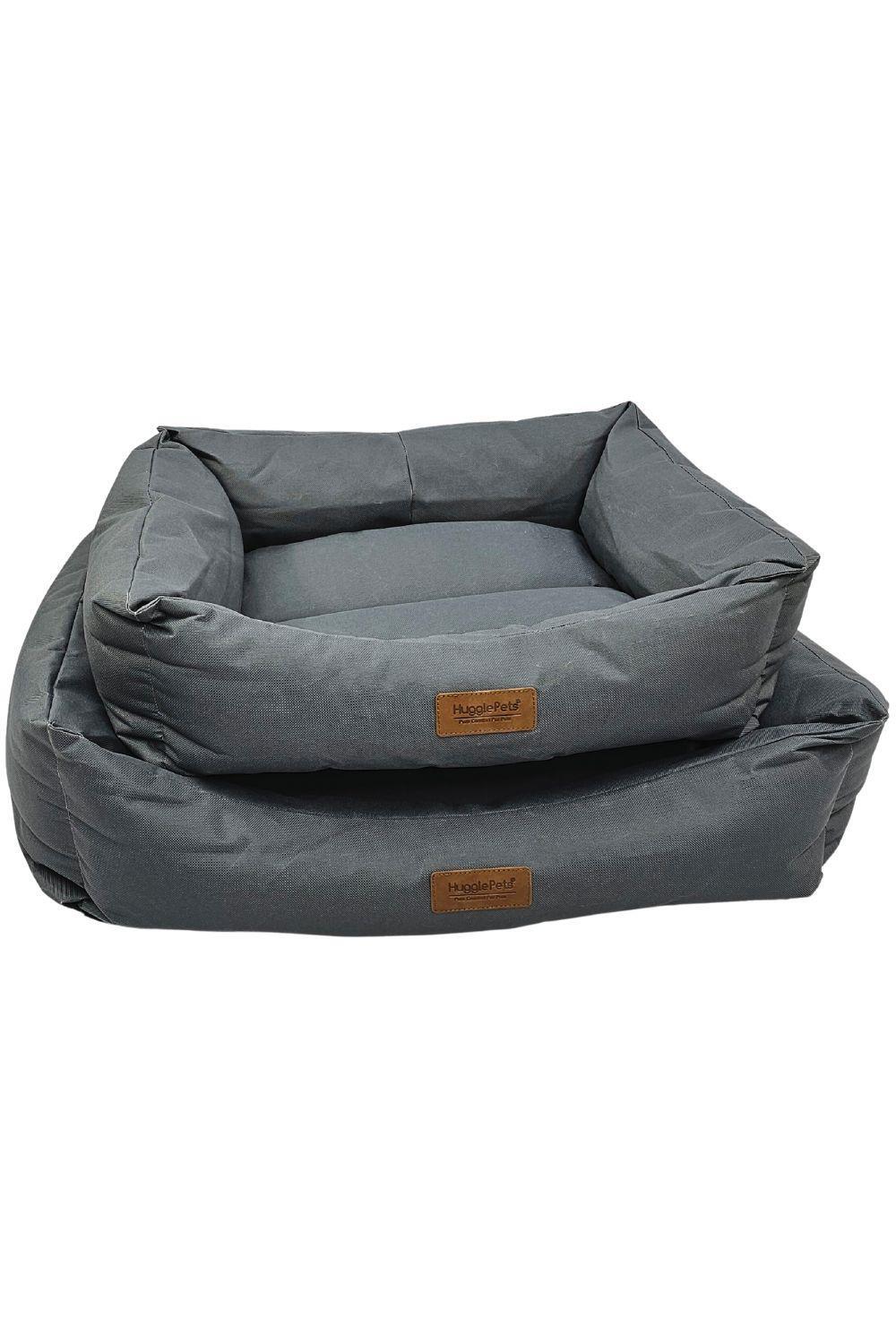 HugglePets Water-Proof Dog Lounger Bed - Grey 2/3