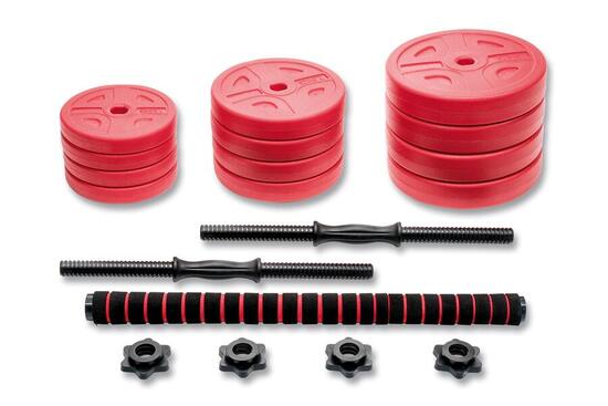 Kit Set 37 KG Pesi Manubri Bilanciere Dischi Componibili