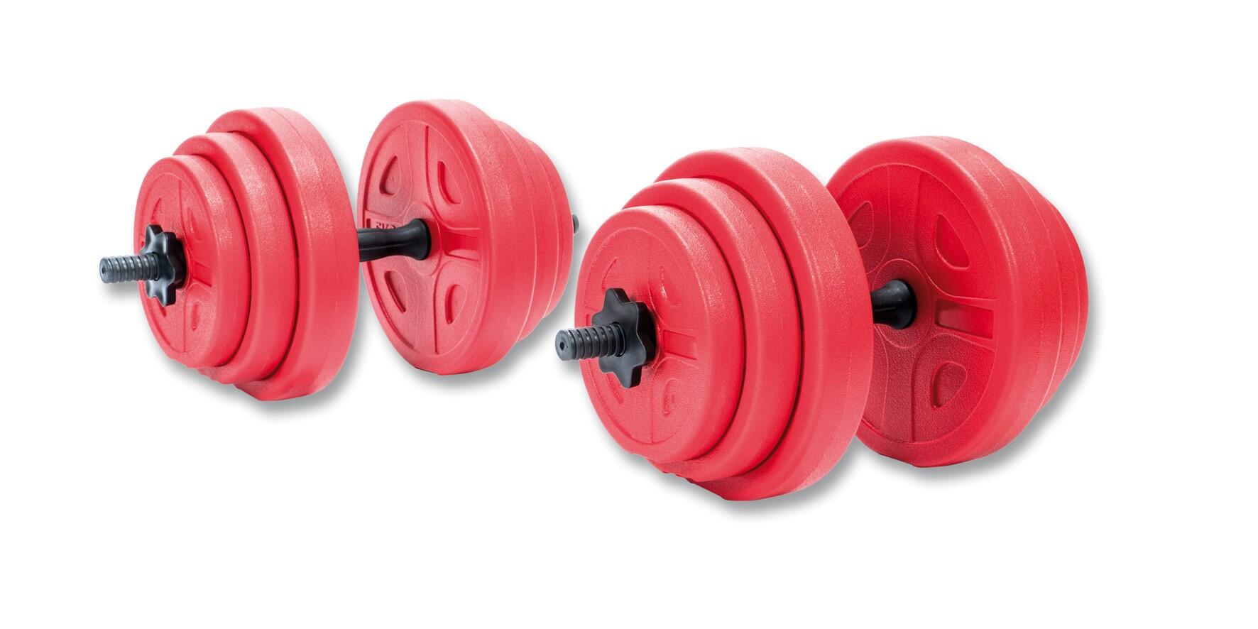 Kit Set 37 KG Pesi Manubri Bilanciere Dischi Componibili 2/4