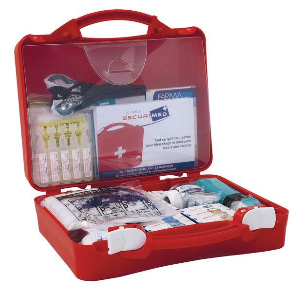 Trousse de 1er secours rigide rouge Centre de loisirs - 66 pièces 3/3