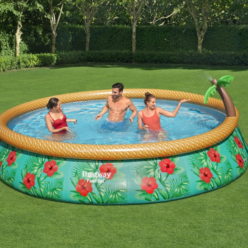 Piscine Gonflable Ronde Fast Set - 457x84 cm + Accessoires CB17