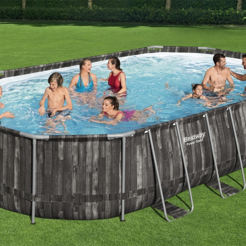 Bestway Power Steel Oval - 610x366x122 cm + Accessoires CB35 2/6