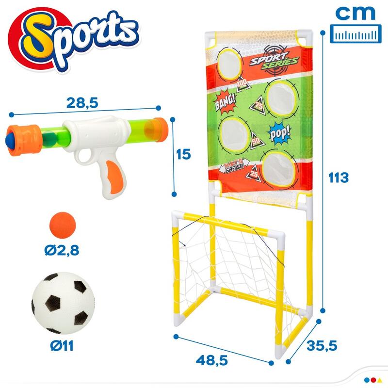 Portería de fútbol para niños 2 en 1 CB Toys